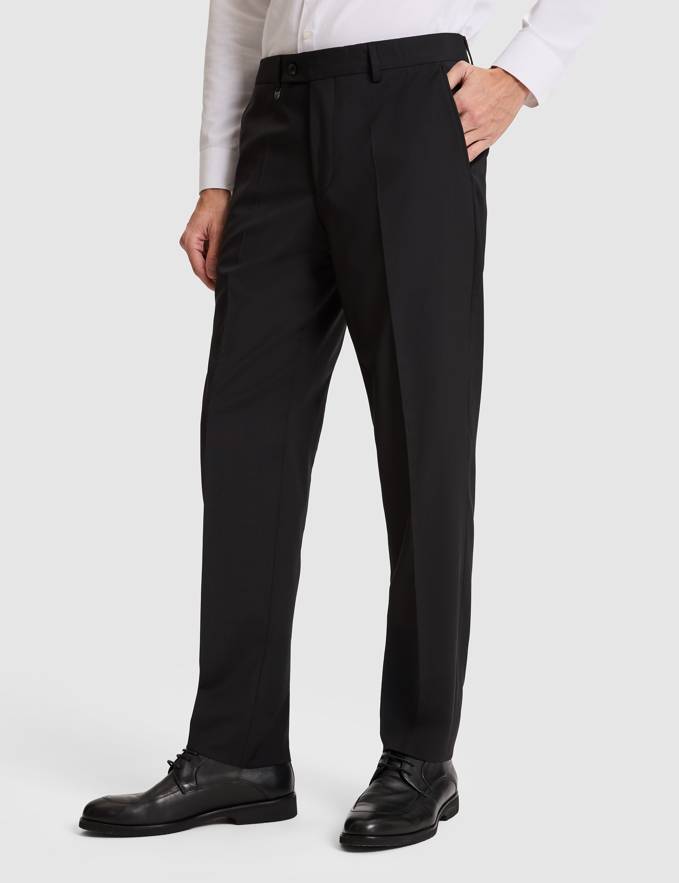 Siyah SLIM TAILORED Kumaş Pantolon - 50331725047