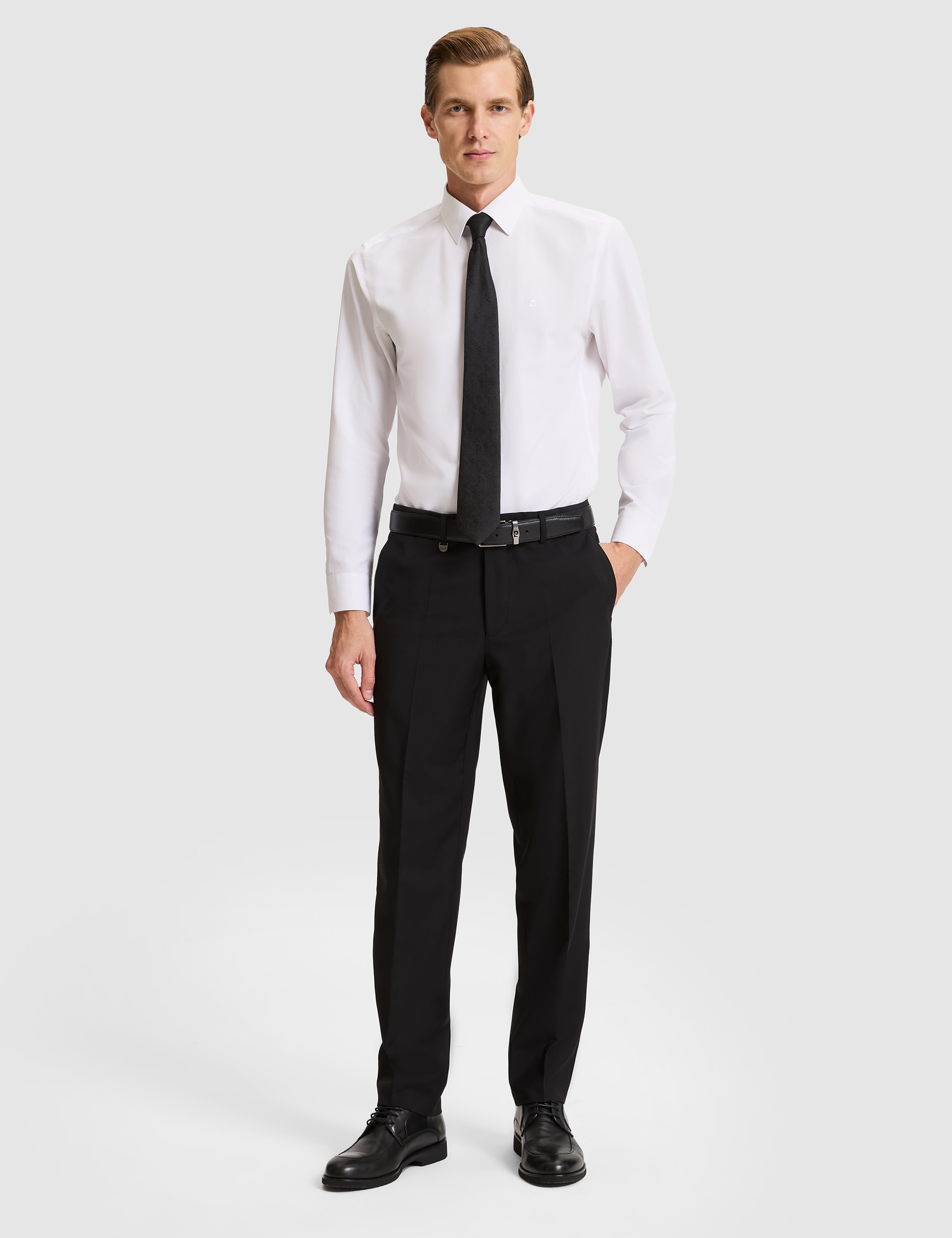 Siyah SLIM TAILORED Kumaş Pantolon