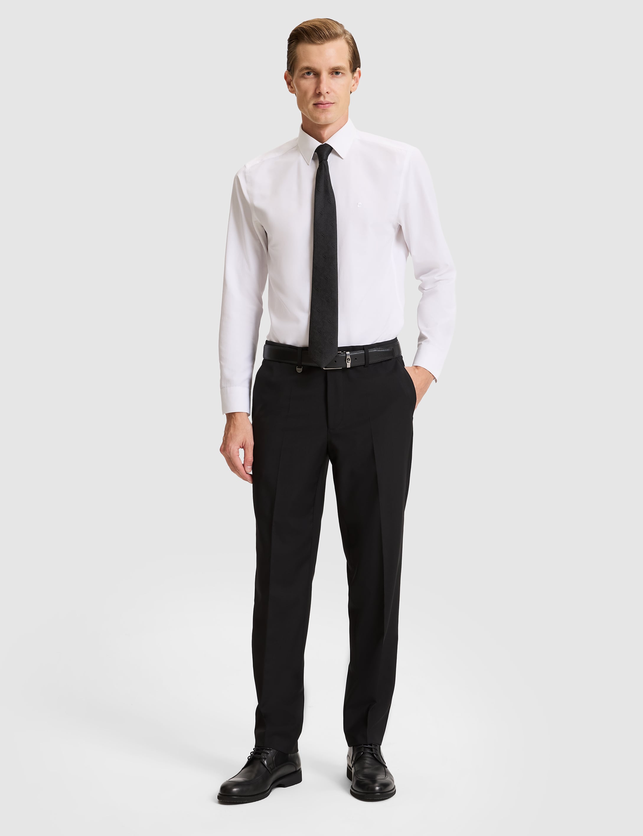 Siyah SLIM TAILORED Kumaş Pantolon