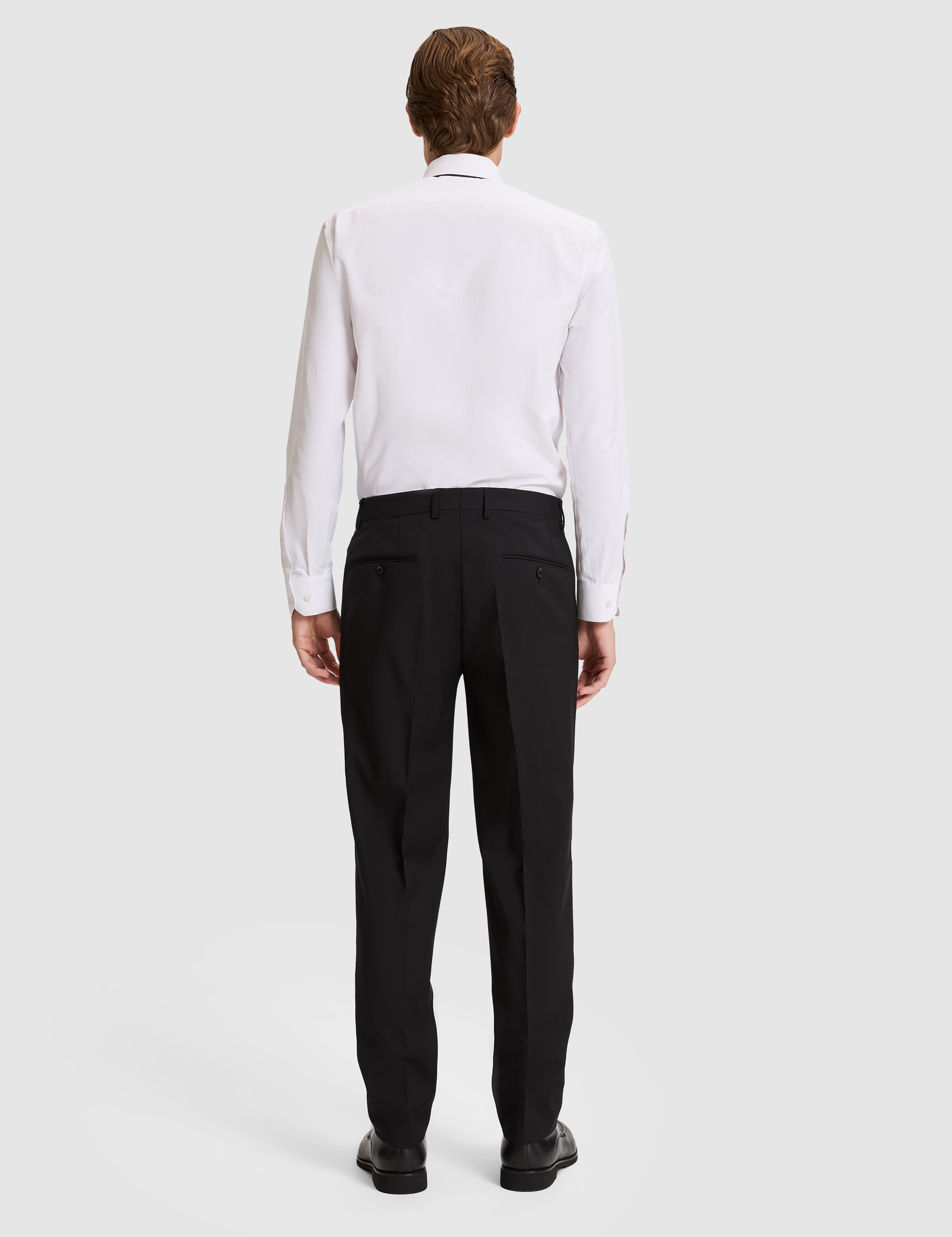 Siyah SLIM TAILORED Kumaş Pantolon - 50331725047