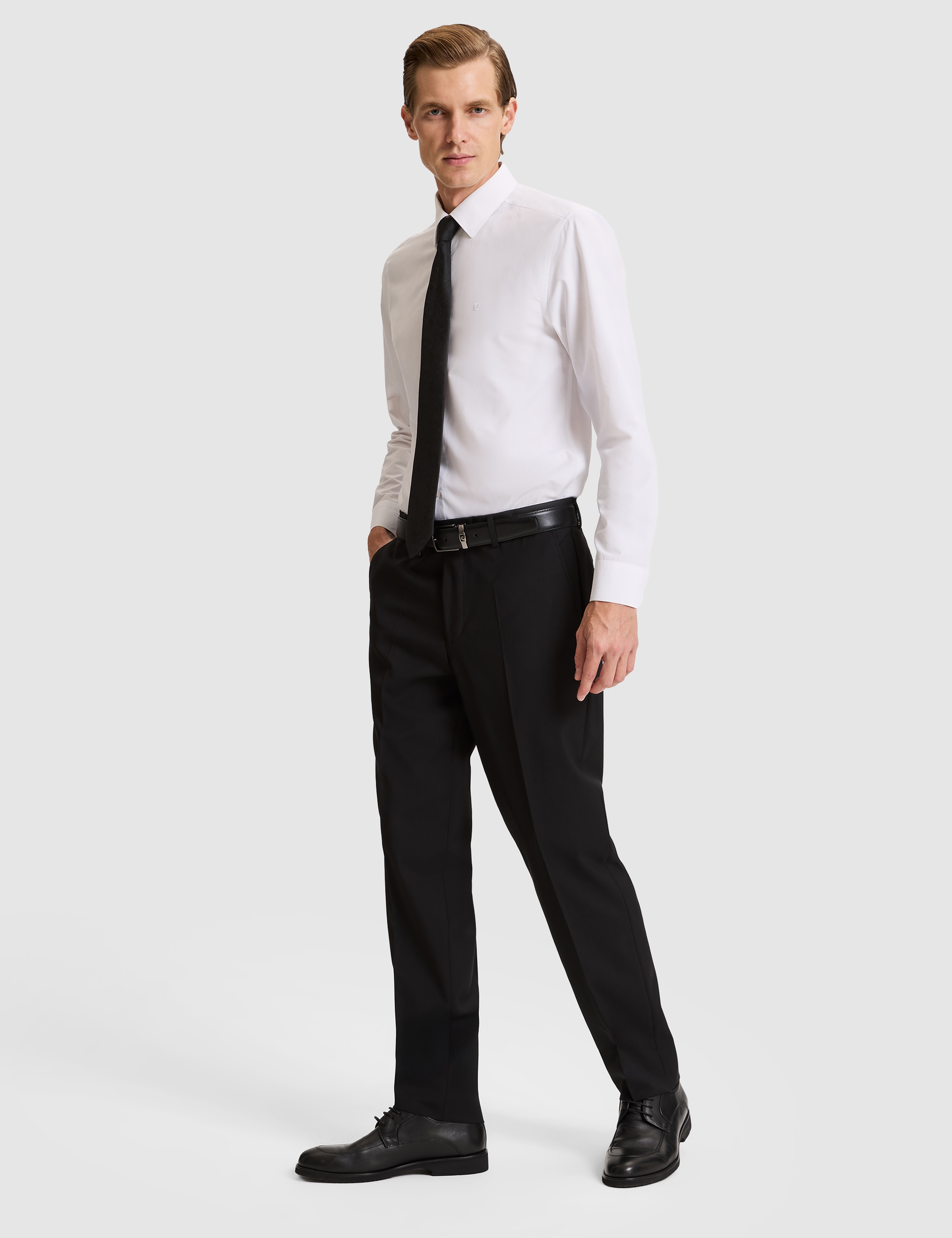 Siyah SLIM TAILORED Kumaş Pantolon