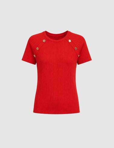 Kırmızı Extra Slim Fit Tişört