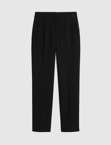 Siyah Carrot Fit Kumaş Pantolon
