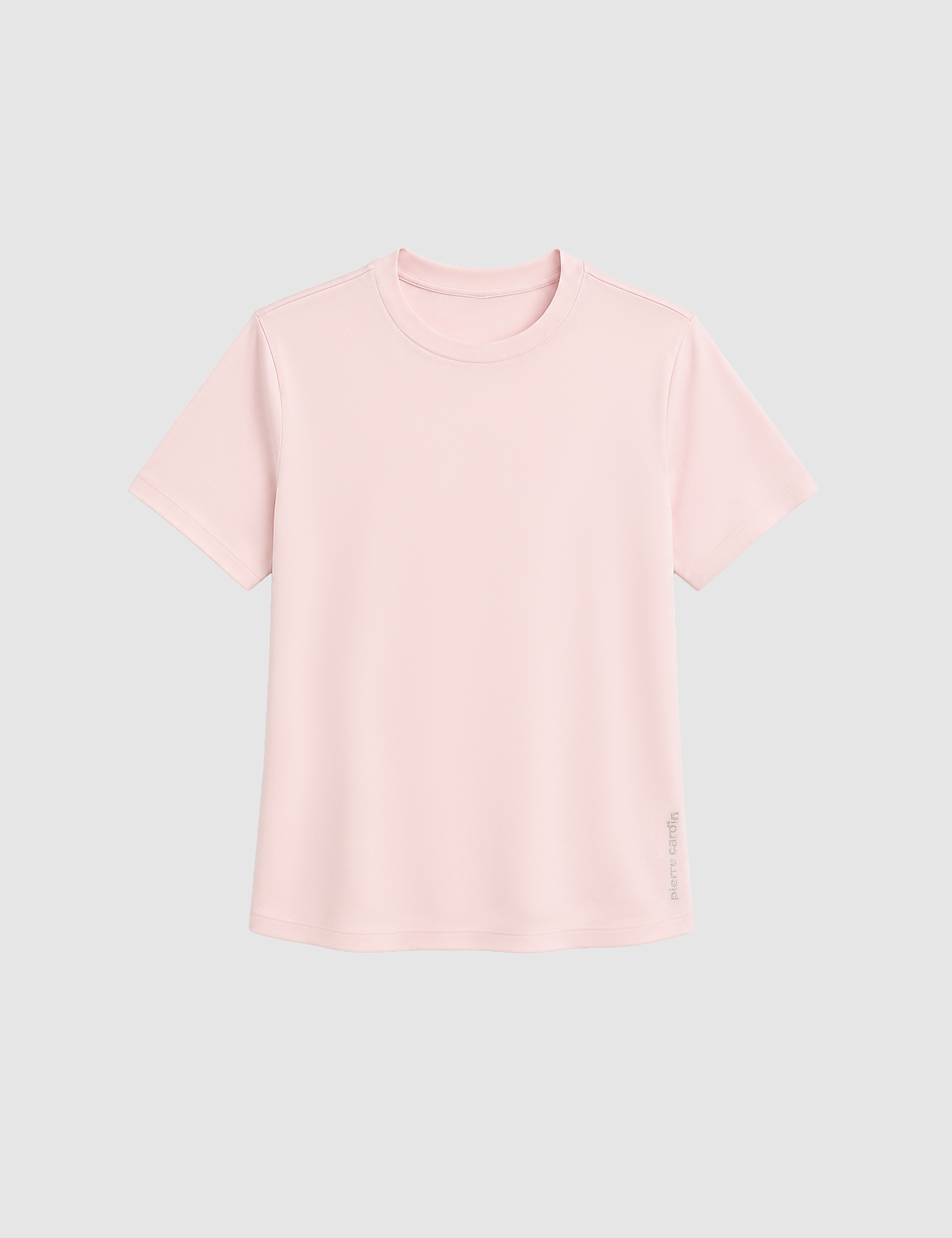 Açık Pembe Regular Fit Bisiklet Yaka Basic Tişört - Image 7