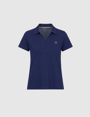 Lacivert A Kesim Comfort Polo Yaka Basic Tişört