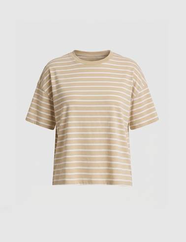 Bej Oversize Tişört