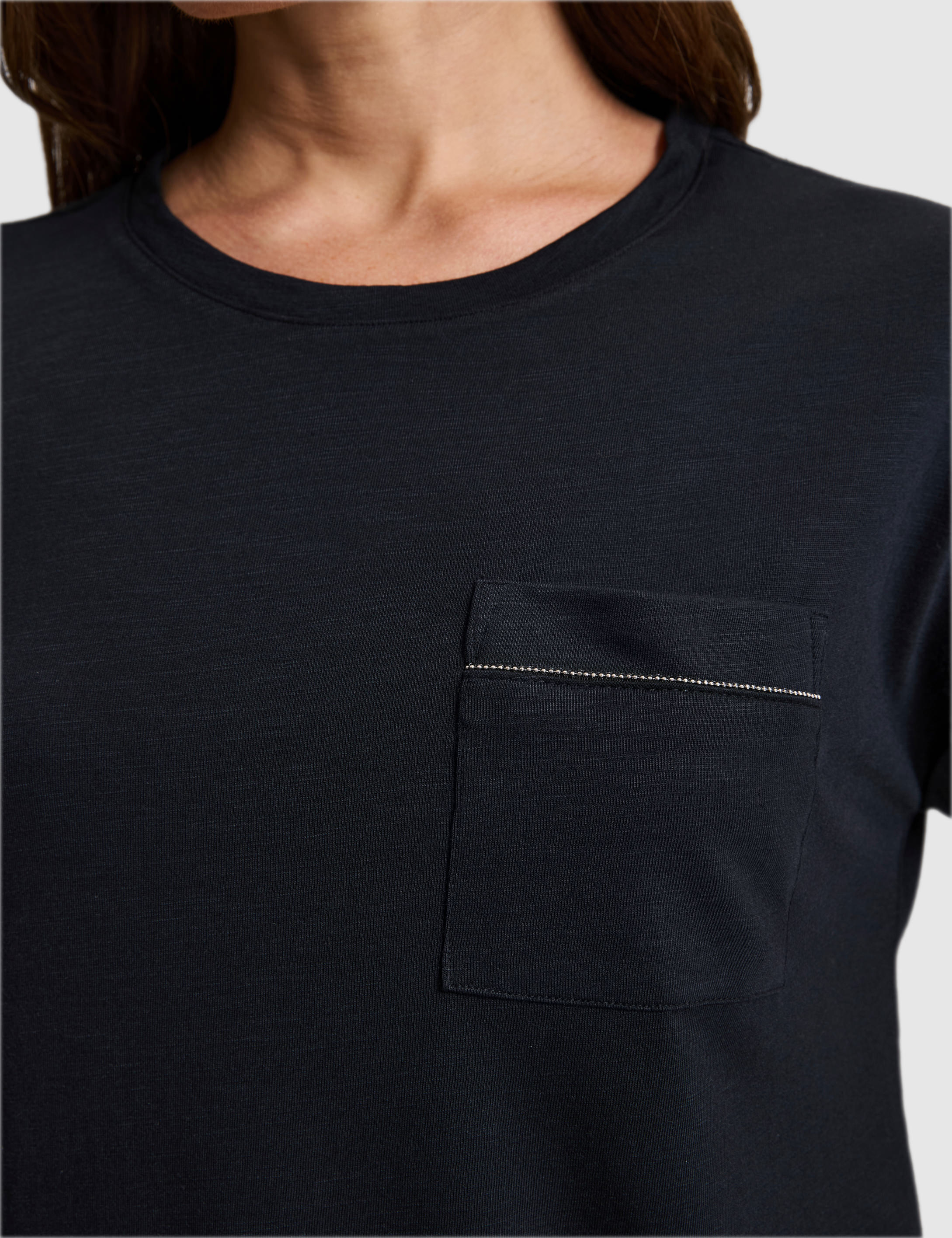 Siyah Comfort Fit Basic Tişört - Image 6