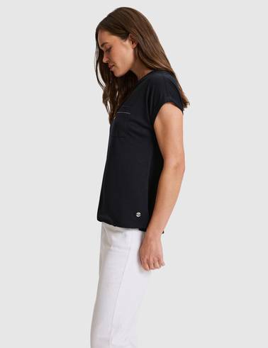 Siyah Comfort Fit Basic Tişört