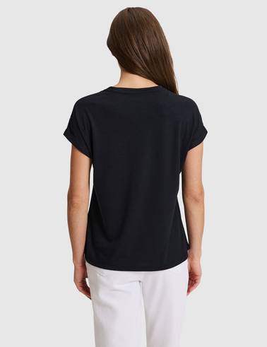 Siyah Comfort Fit Basic Tişört