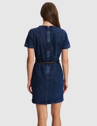 Lacivert Slim Fit Jean Elbise