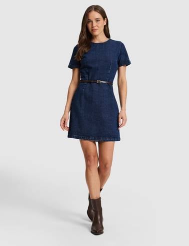Lacivert Slim Fit Jean Elbise