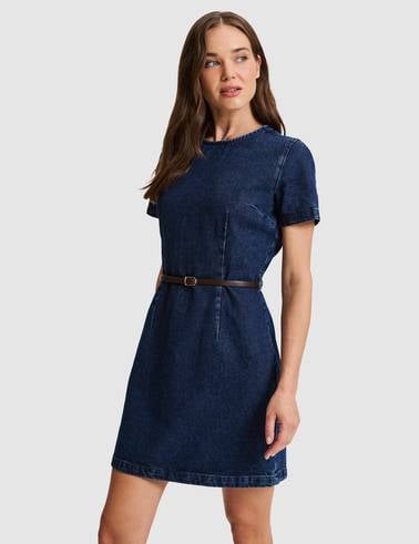 Lacivert Slim Fit Jean Elbise