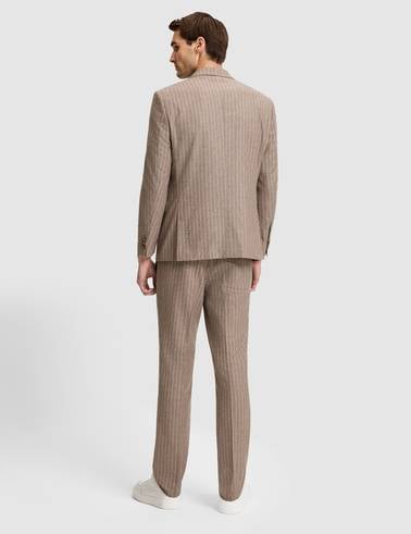 Açık Kahverengi Slim Fit Takım Elbise