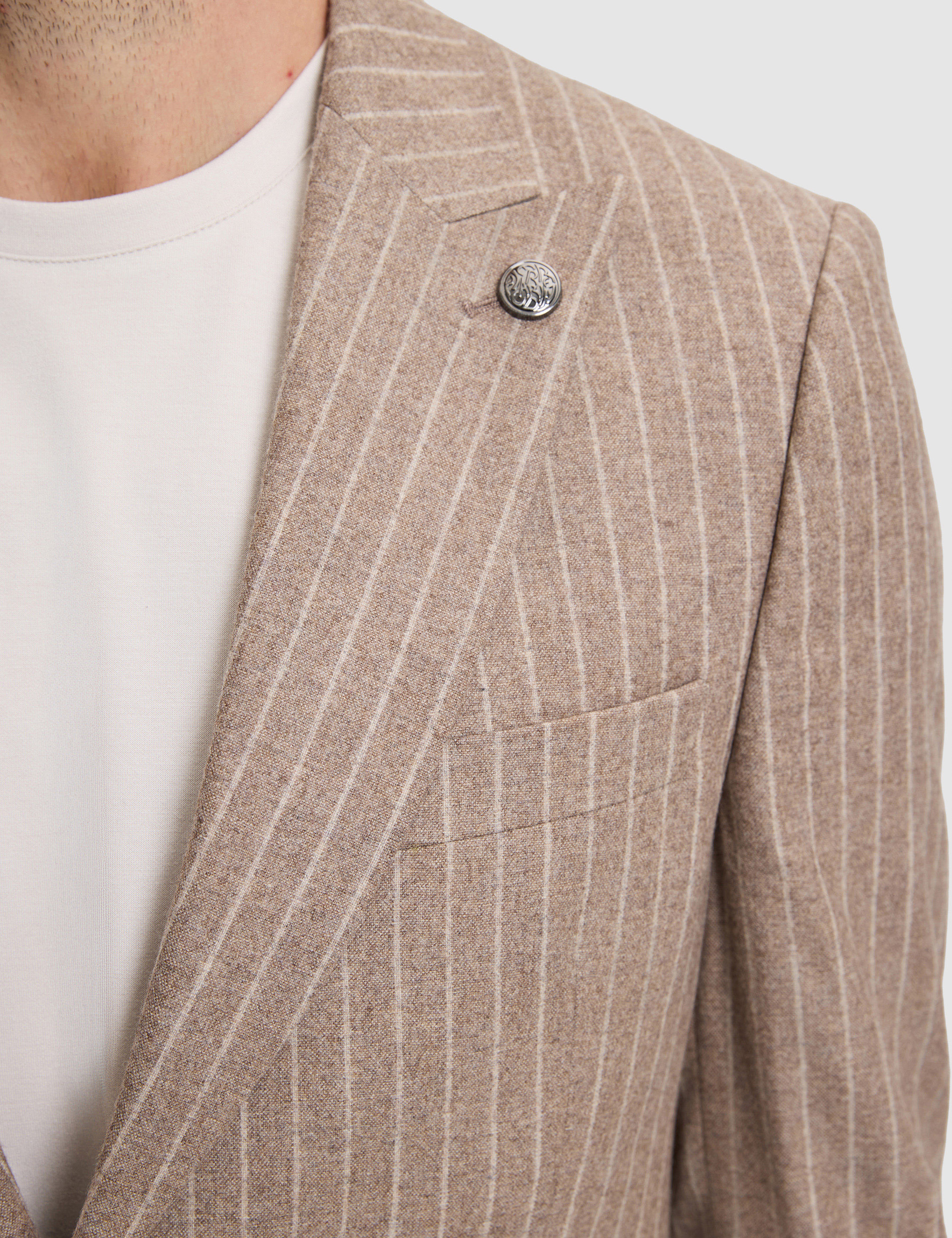 Açık Kahverengi Slim Fit Takım Elbise - Image 7