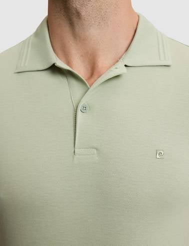 Çağla Slim Fit %100 Pamuk Kıvrılmaz Düğmeli Polo Yaka Basic Tişört