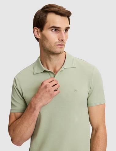 Çağla Slim Fit %100 Pamuk Kıvrılmaz Düğmeli Polo Yaka Basic Tişört