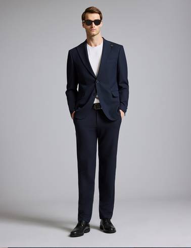Lacivert Slim Fit Takım Elbise