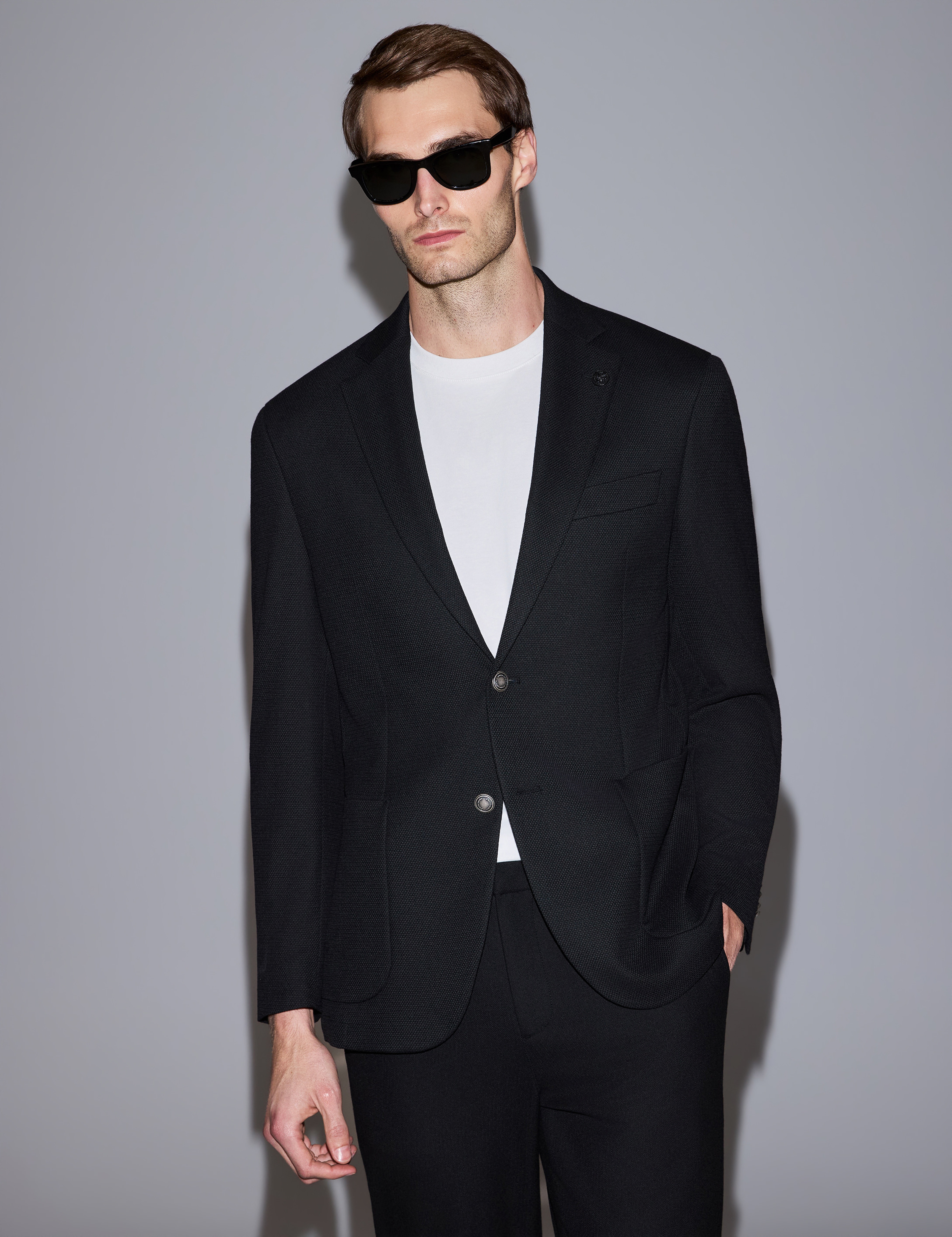 Siyah SLIM TAILORED Ceket - Image 1