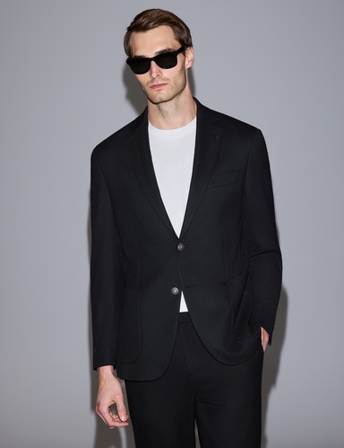 Siyah SLIM TAILORED Ceket