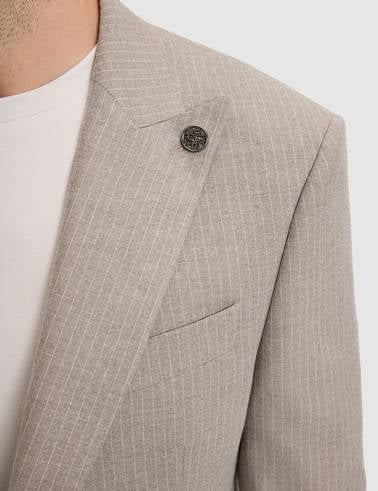 Bej Slim Fit Takım Elbise
