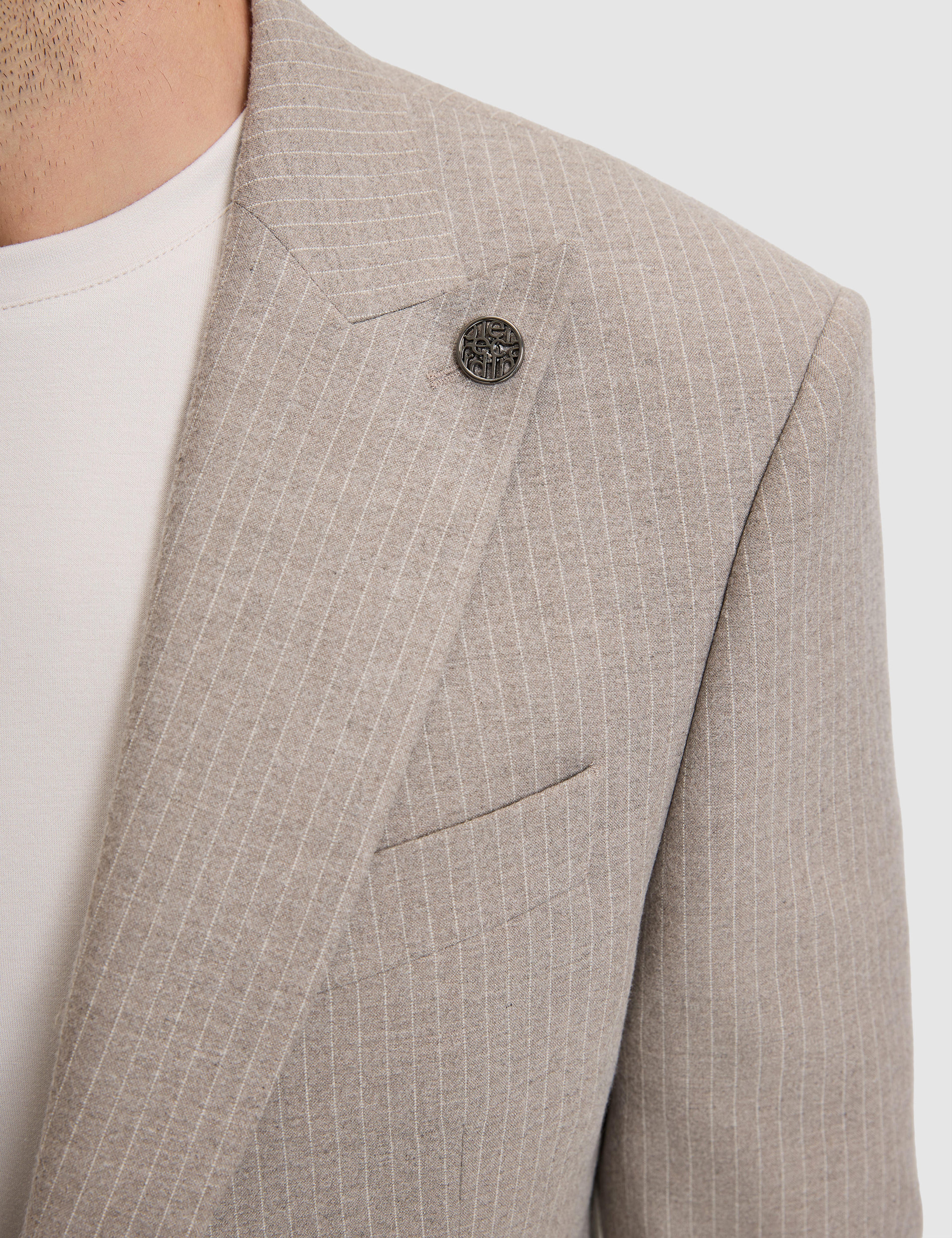 Bej Slim Fit Takım Elbise - Image 7