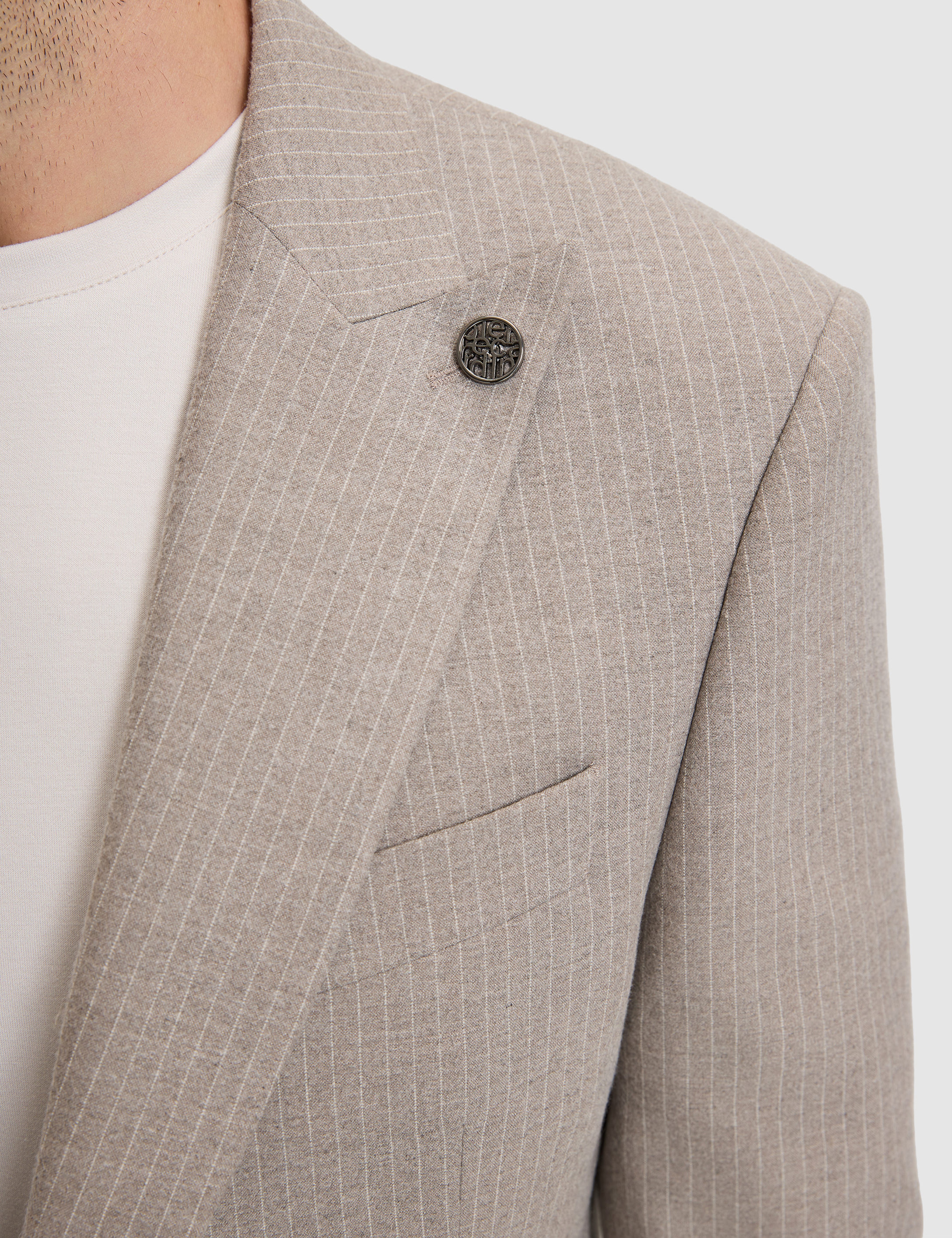 Bej Slim Fit Takım Elbise