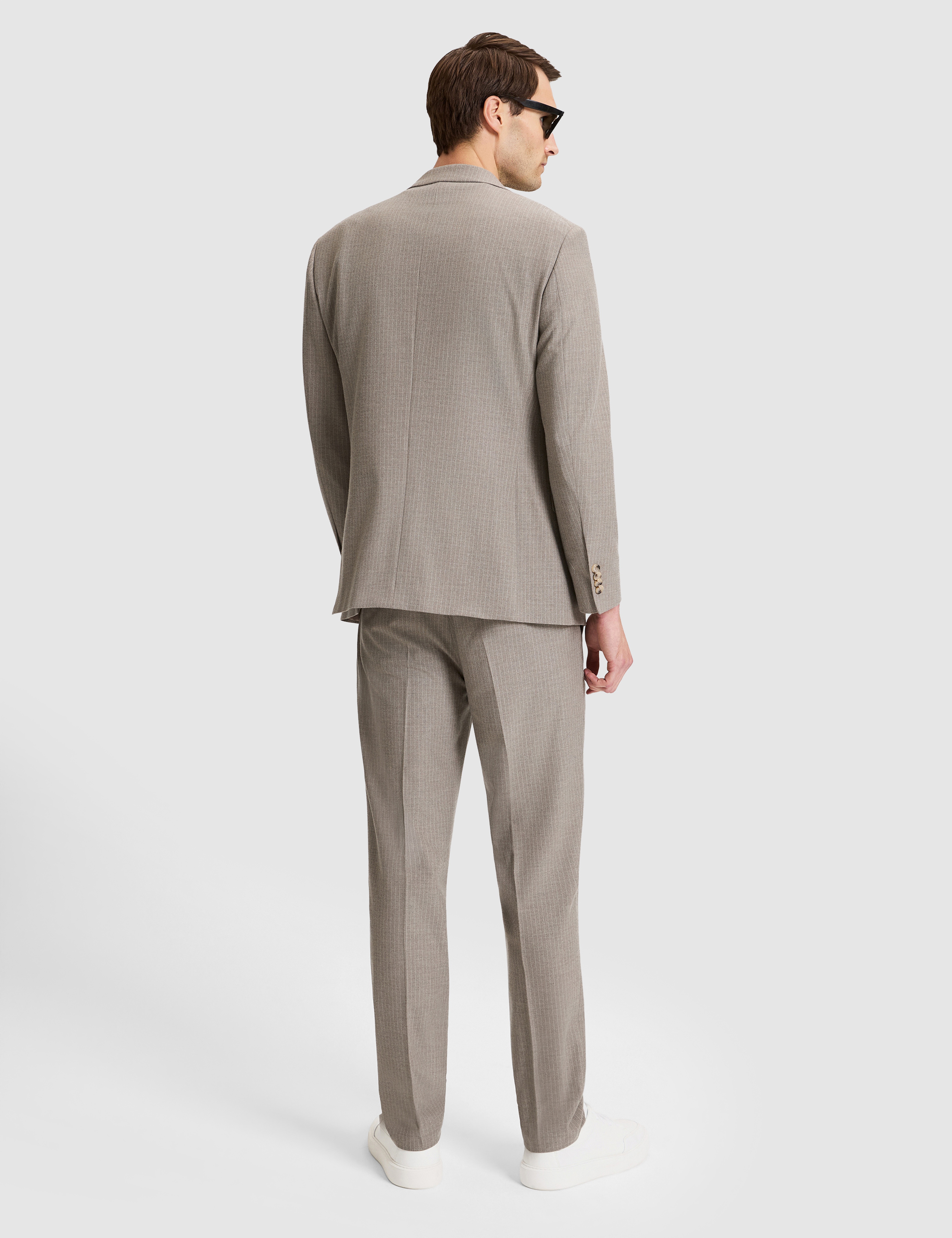 Bej Slim Fit Takım Elbise