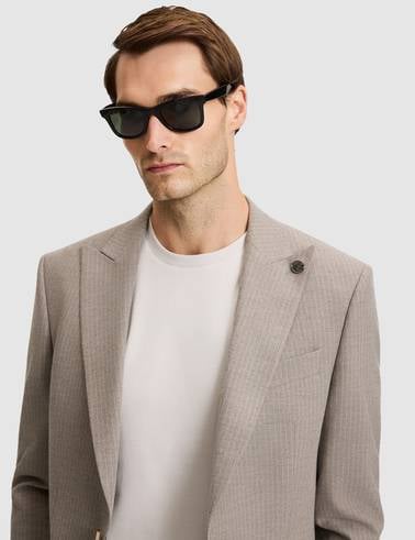 Bej Slim Fit Takım Elbise