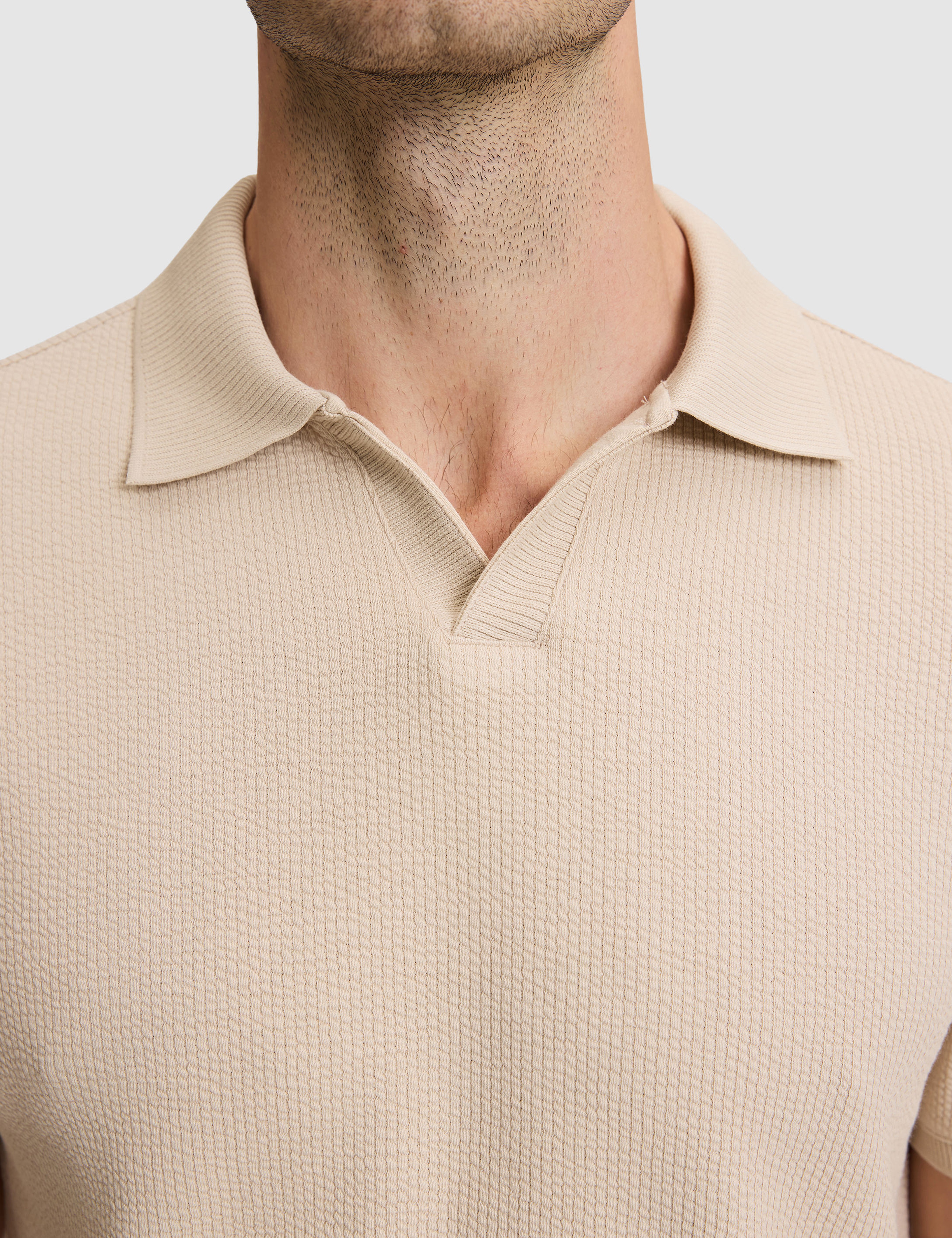 Koyu Bej Regular Fit Polo Yaka Tişört