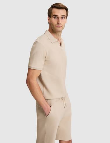 Koyu Bej Regular Fit Polo Yaka Tişört