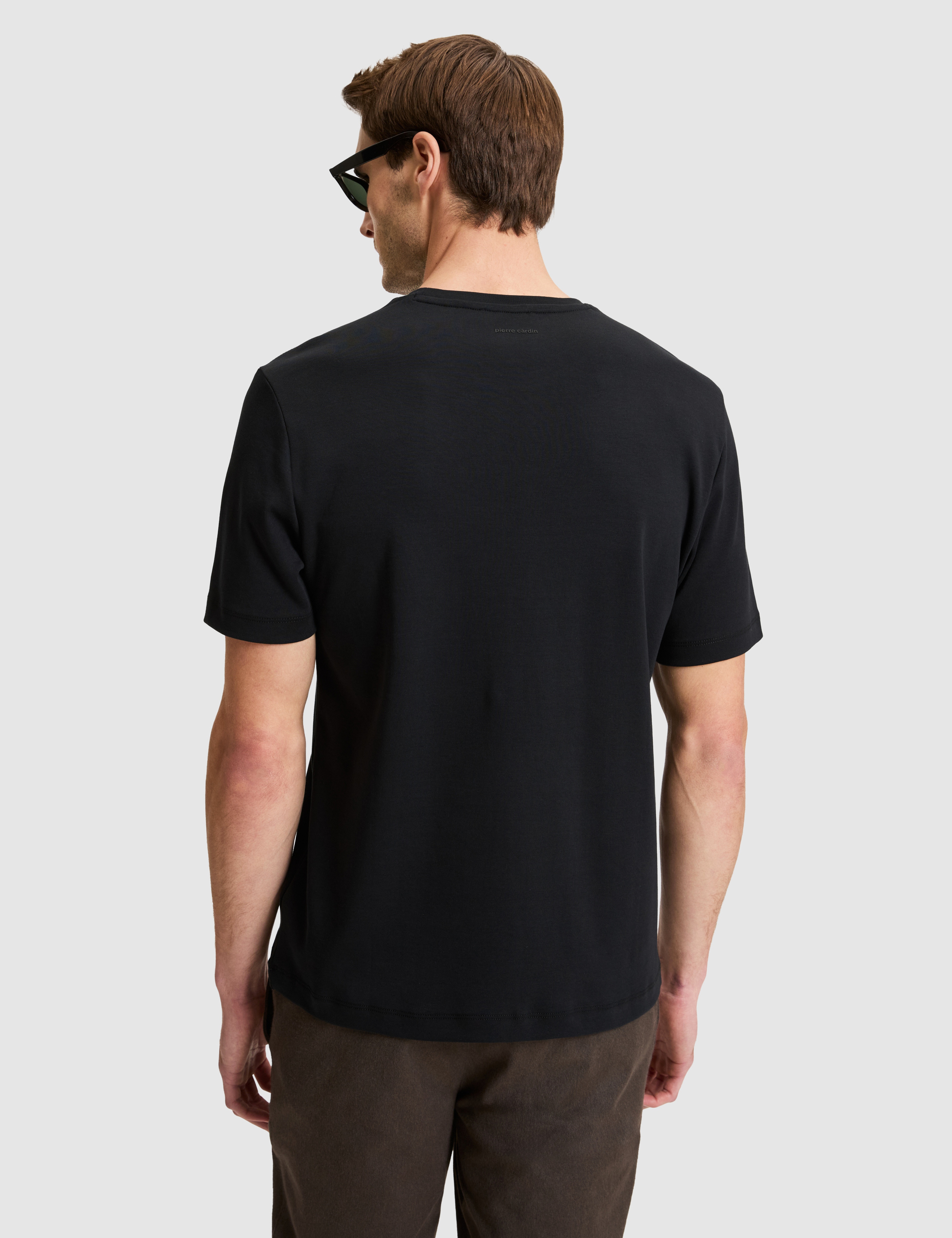 Siyah Regular Fit Basic Tişört - Image 6