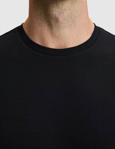 Siyah Regular Fit Basic Tişört