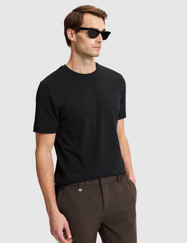 Siyah Regular Fit Basic Tişört