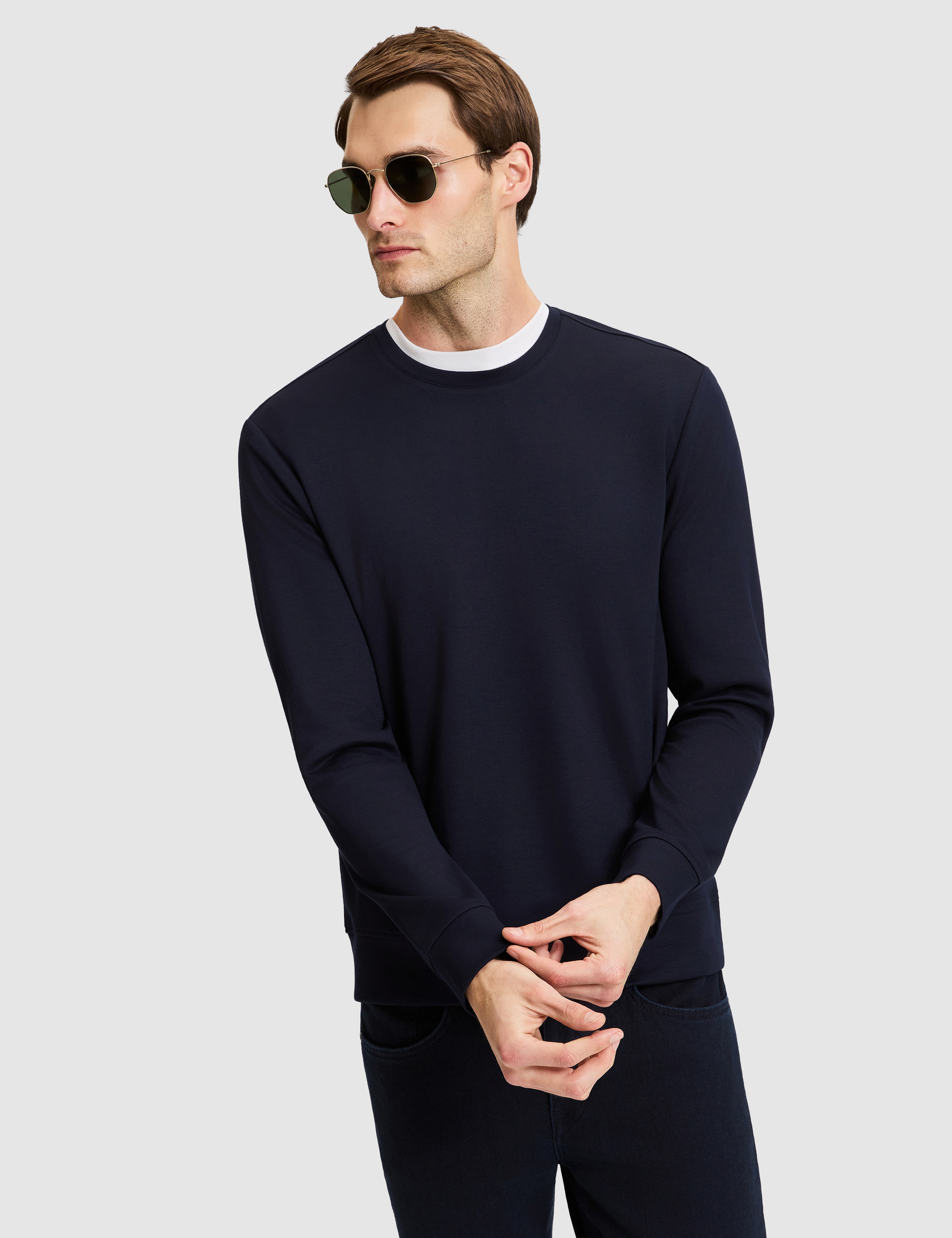 Lacivert Regular Fit Sweatshirt - Image 1