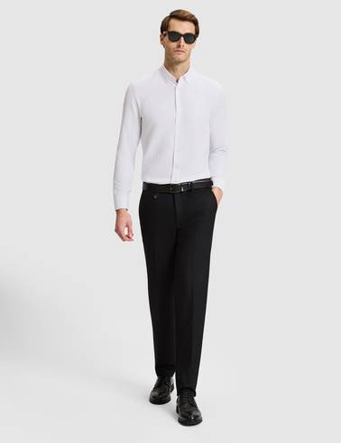Siyah SLIM TAILORED Kumaş Pantolon