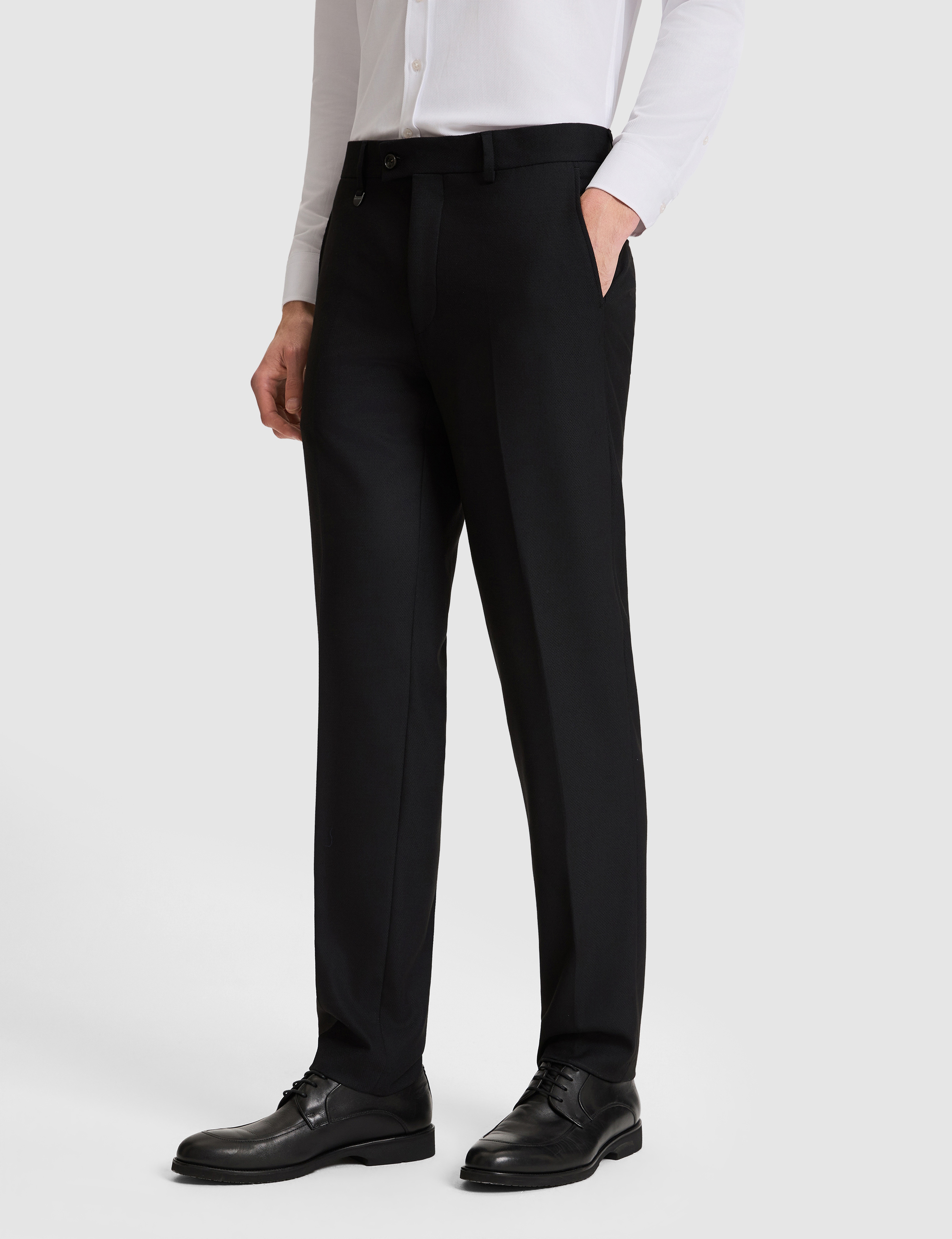Siyah SLIM TAILORED Kumaş Pantolon
