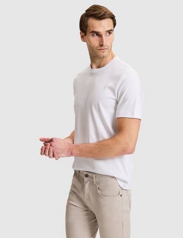 Beyaz Regular Fit Basic Tişört