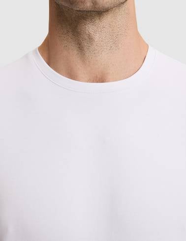 Beyaz Regular Fit Basic Tişört