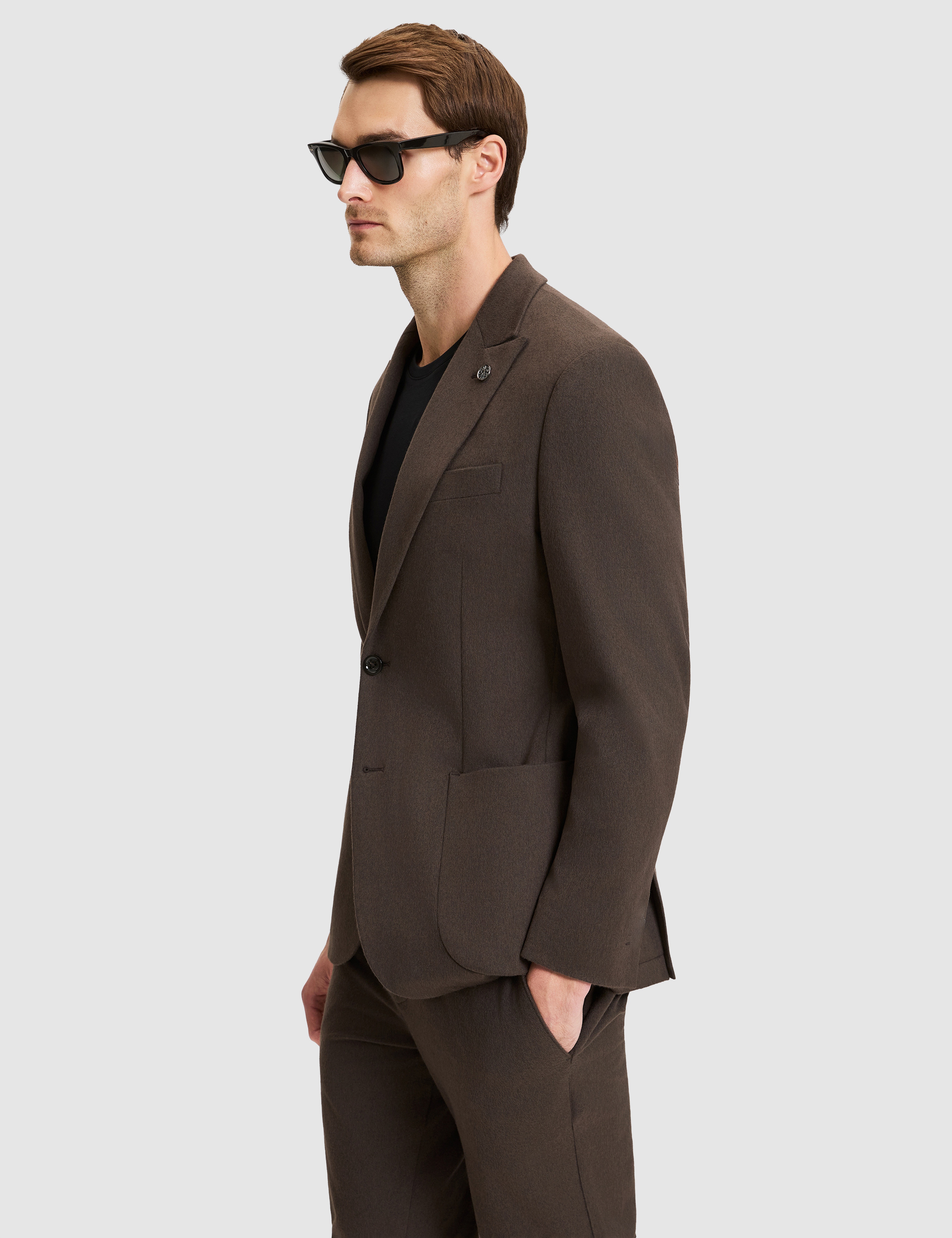 Kahverengi Slim Fit Ceket