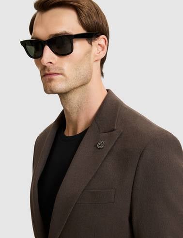 Kahverengi Slim Fit Ceket
