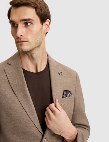 Açık Kahverengi Slim Fit Ceket