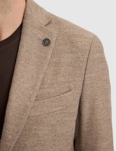 Açık Kahverengi Slim Fit Ceket