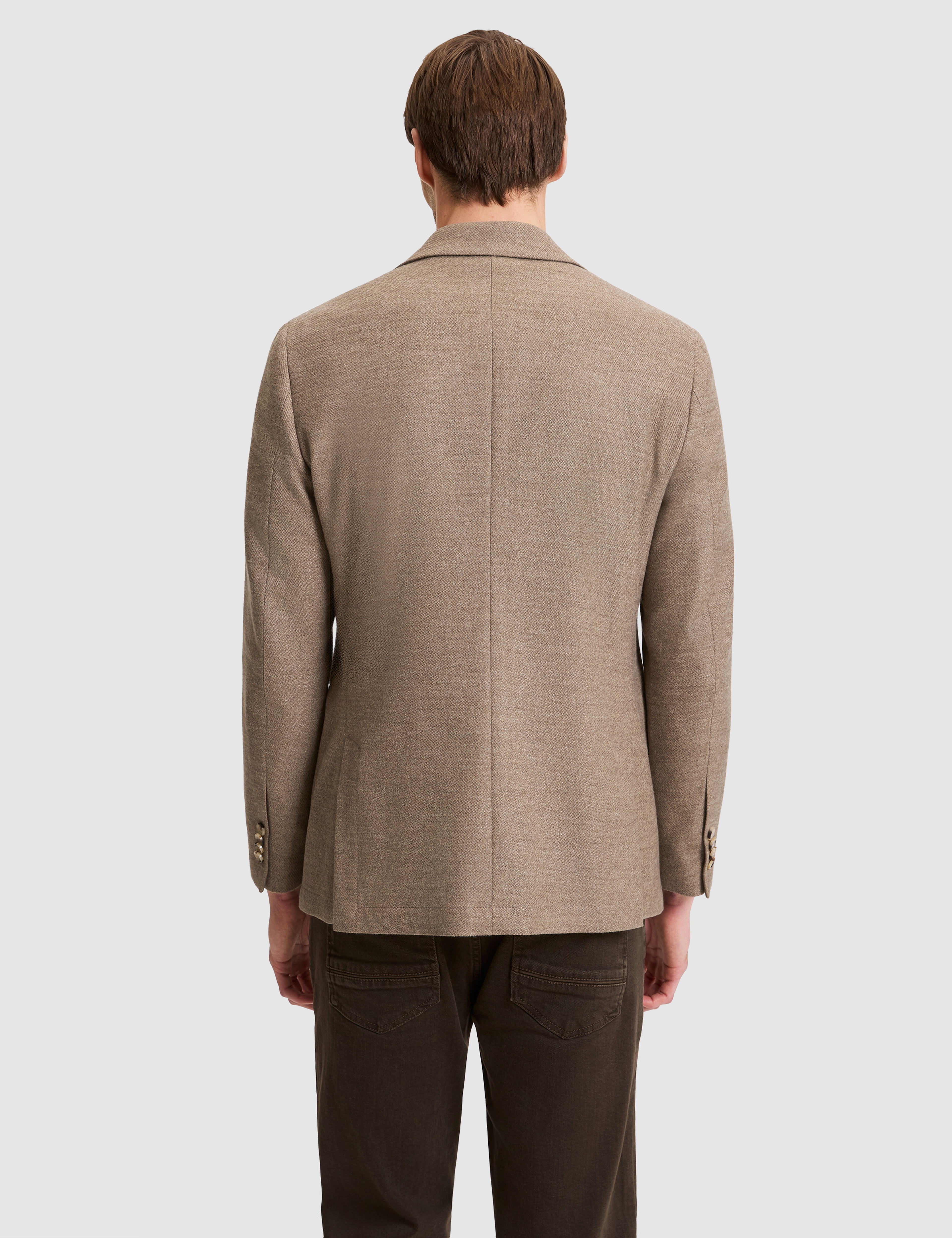 Açık Kahverengi Slim Fit Ceket - Image 5