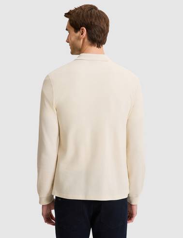 Bej Slim Fit Basic Sweatshirt