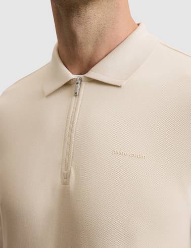 Bej Slim Fit Basic Sweatshirt