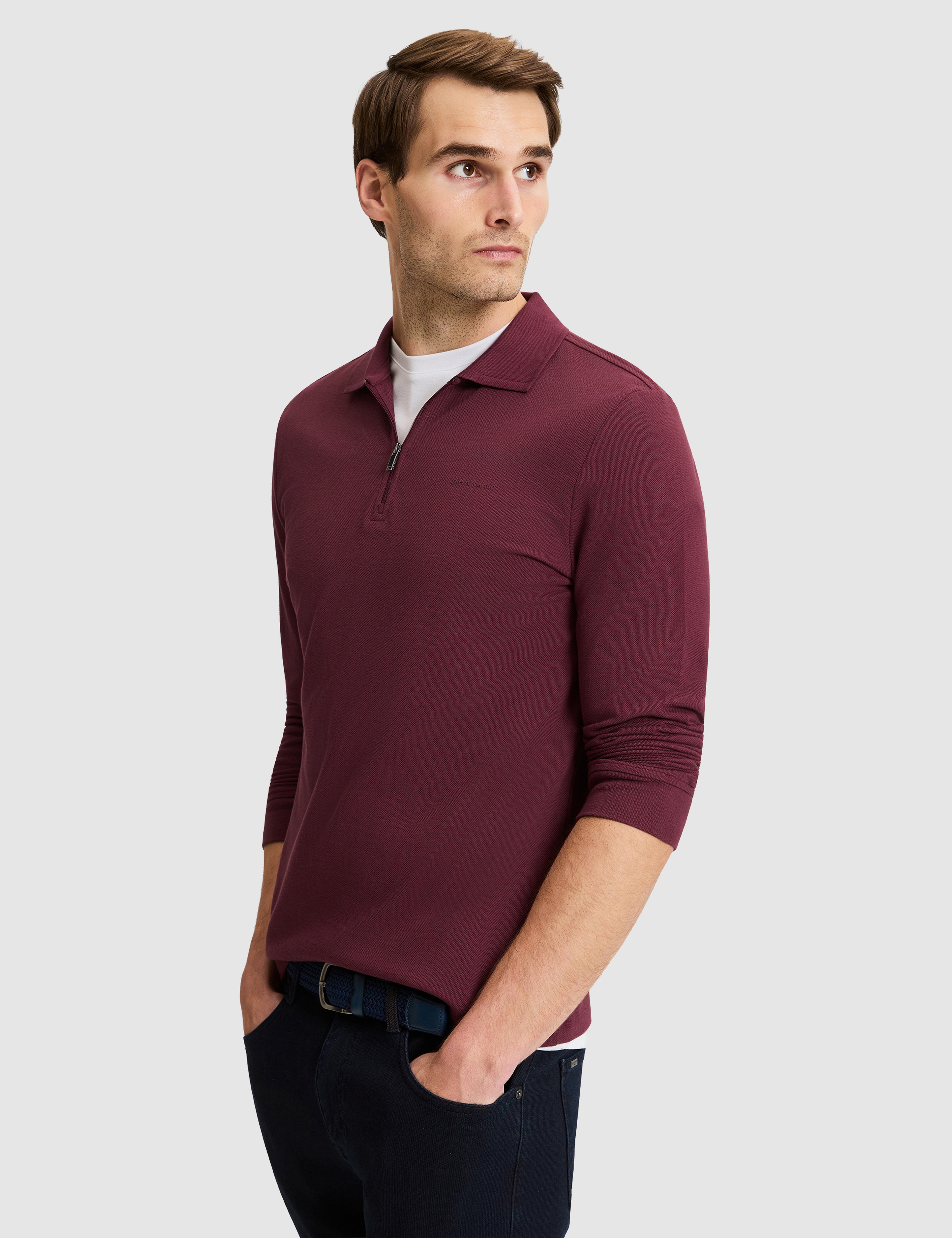 Bordo Slim Fit Basic Sweatshirt