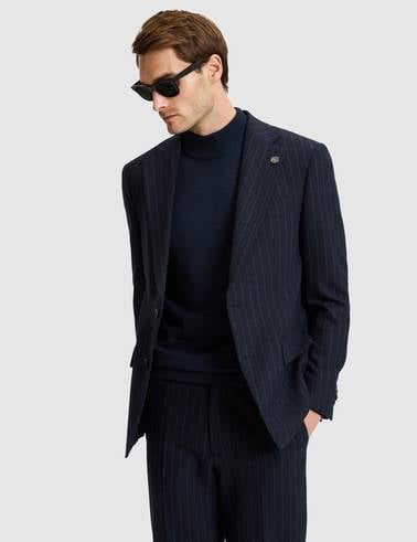 Lacivert Slim Fit Takım Elbise
