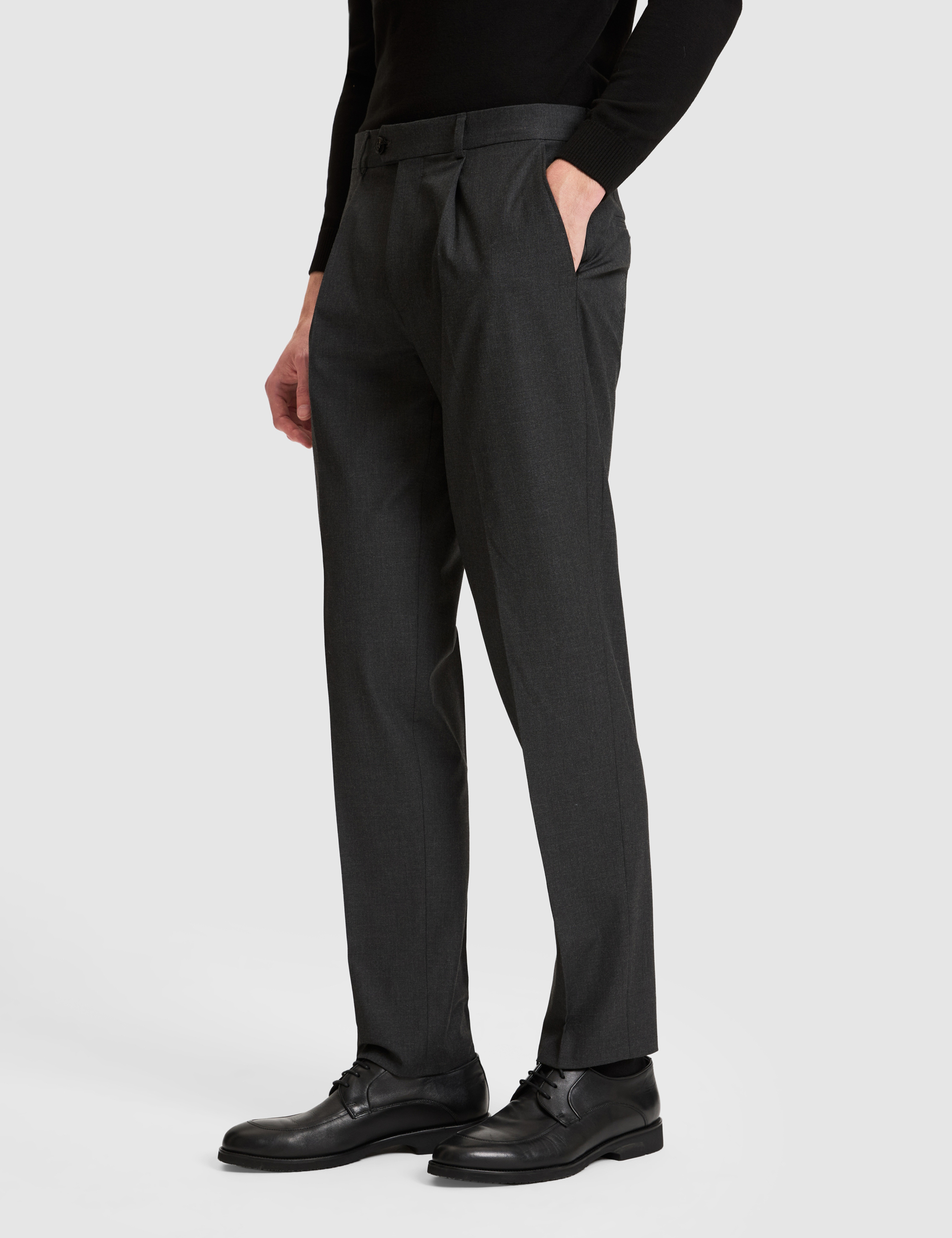 Antrasit SLIM TAILORED Kumaş Pantolon
