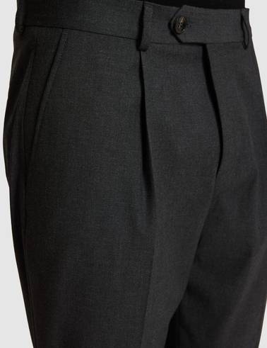 Antrasit SLIM TAILORED Kumaş Pantolon