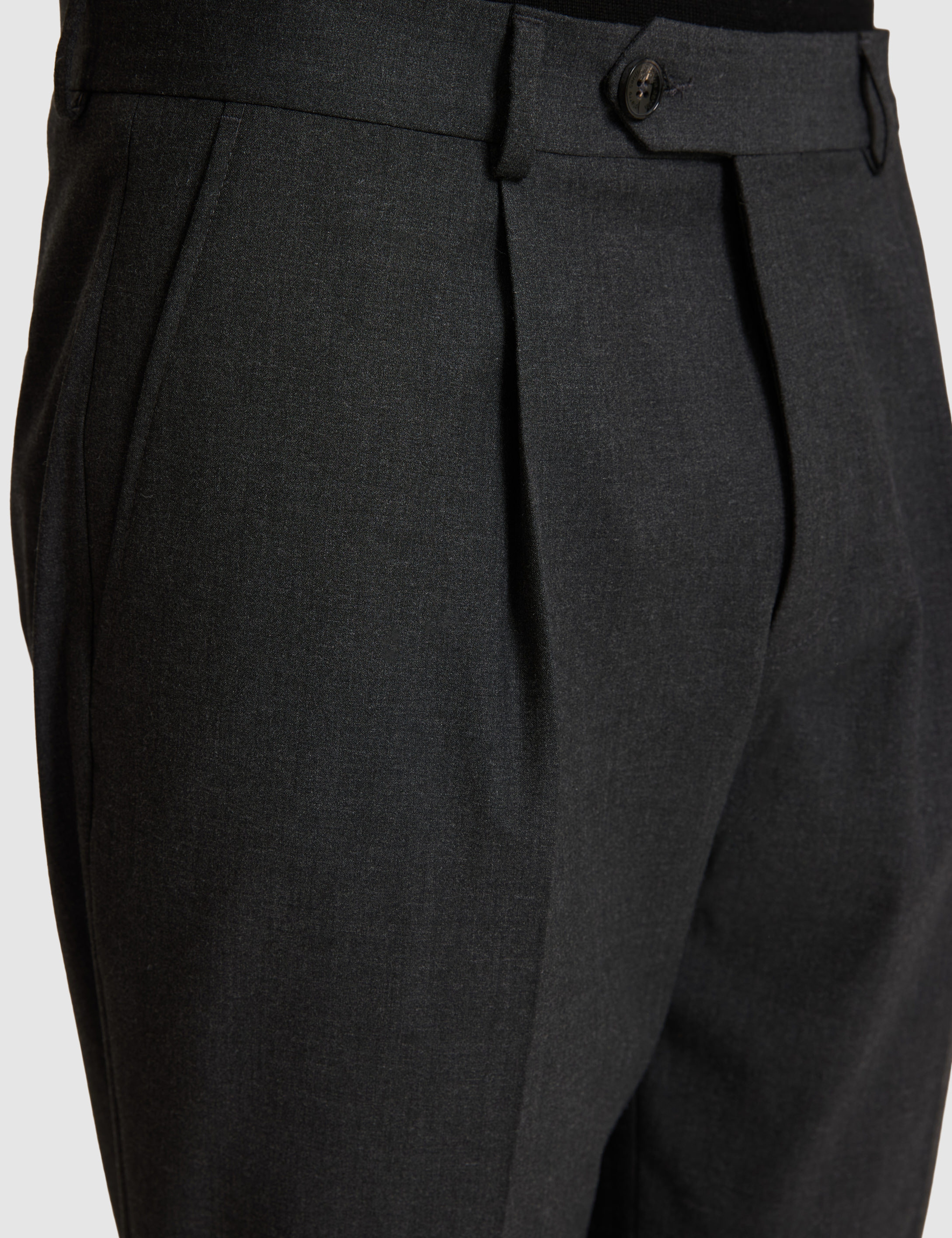 Antrasit SLIM TAILORED Kumaş Pantolon